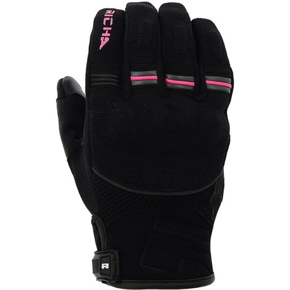 Ženske moto rukavice Richa Scope Gloves, crna/ružičasta