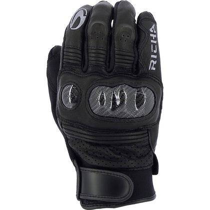 Gants de moto Richa Protect, gants d'été, noirs