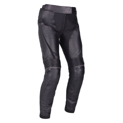 Women Leather Motorcycle Pants Richa Laura Trouser, Black