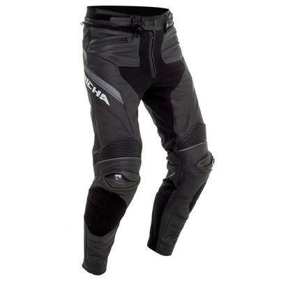 Leather Motorcycle Pants Richa Viper 2 Street Trousers, Black
