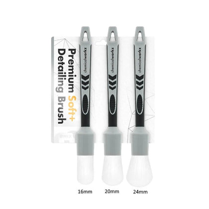 Valkoinen Soft Detailing Brush Set ChemicalWorkz, 3 kpl