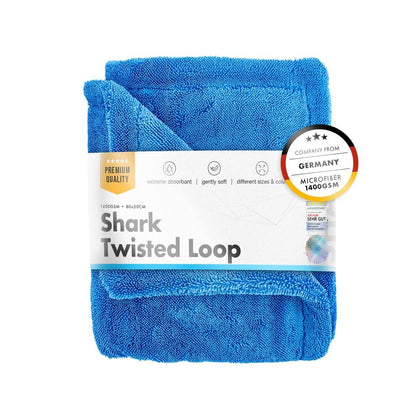 Automatisch trocknendes Handtuch ChemicalWorkz Shark Twisted Loop Handtuch, 1400 g/m², 80 x 50 cm, blau