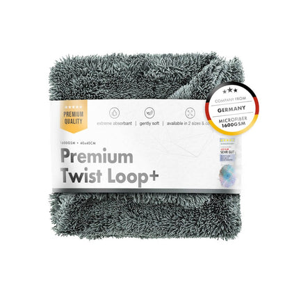 Toalha de secagem ChemicalWorkz Premium Twist Loop, 1600 GSM, 40 x 40cm, cinza