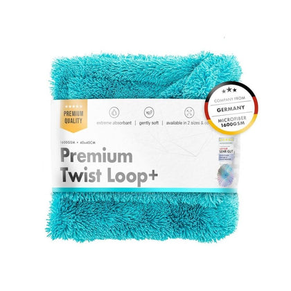Toalha de secagem ChemicalWorkz Premium Twist Loop, 1600 GSM, 40 x 40cm, turquesa