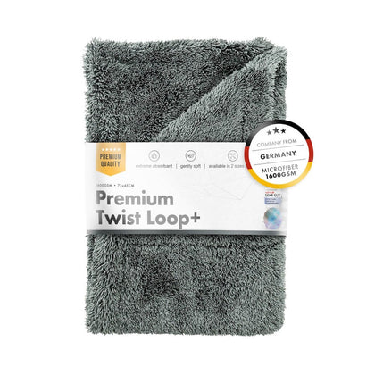 Toalha de secagem ChemicalWorkz Premium Twist Loop, 1600 GSM, 75 x 45 cm, cinza