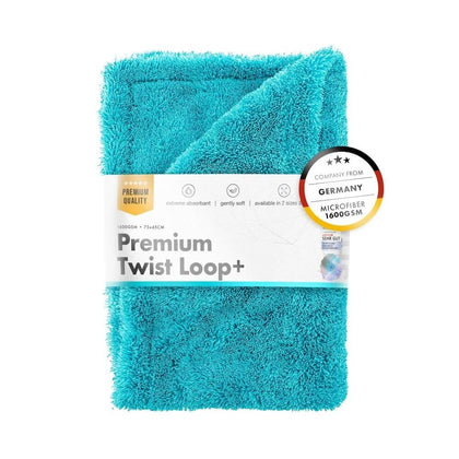 Tørrehåndklæde ChemicalWorkz Premium Twist Loop, 1600 GSM, 75 x 45 cm, turkis