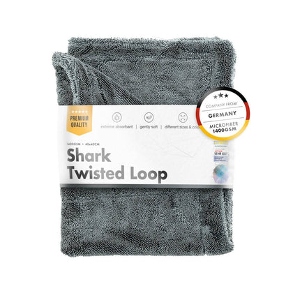 Tørt håndklæde ChemicalWorkz Shark Twisted Loop håndklæde, 1400 GSM, 80 x 50 cm, Grå