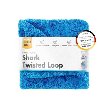 Tørt håndklæde ChemicalWorkz Shark Twisted Loop, 1400 GSM, 40 x 40 cm, blå