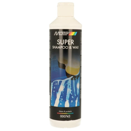 Shampoing pour voiture Motip Super Shampoing et cire, 500 ml