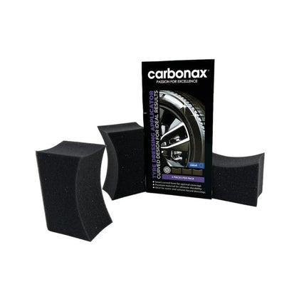 Juego de aplicadores de revestimiento de neumáticos Carbonax, 3 piezas