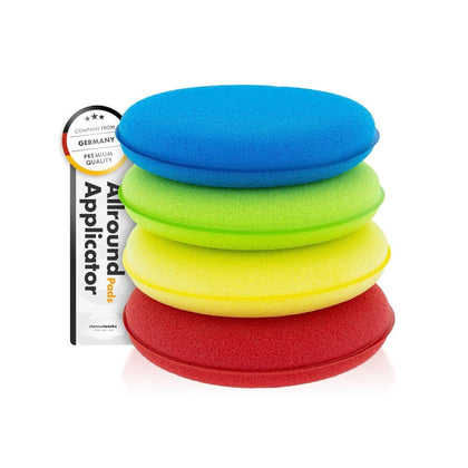 Conjunto de esponja aplicadora manual ChemicalWorkz Allrounder, multicolorido, 4 peças