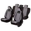 Car Seat Cover Umbrella Racing Set, Black - Gray