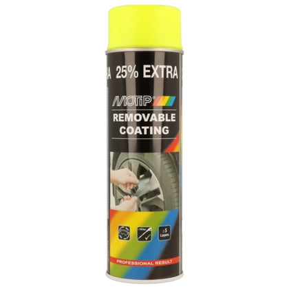 Spray de tinta de borracha Motip revestimento removível, carbono, 500ml