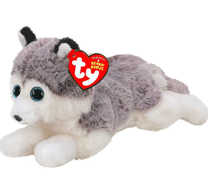 Plush Toy TY Beanie Babies Baltic, Grey and White Husky