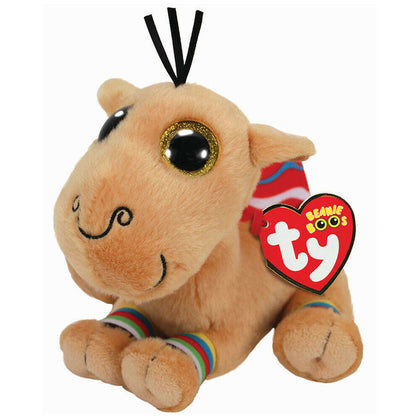 Plush Toy TY Beanie Boos Jamal, Tan Camel, 15cm