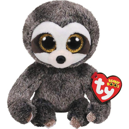 Plush Toy TY Beanie Boos Dangler, Grey Sloth, 15cm