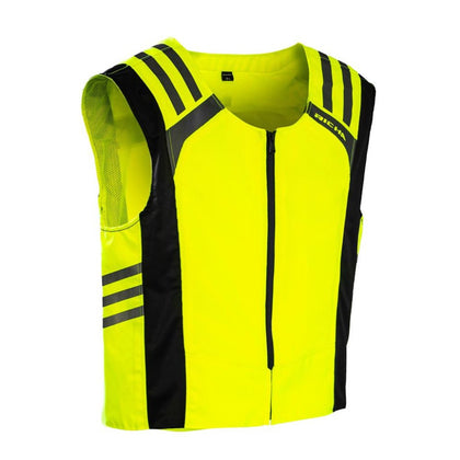 Heijastava Moto Vest Richa turvaverkkotakki, keltainen/musta
