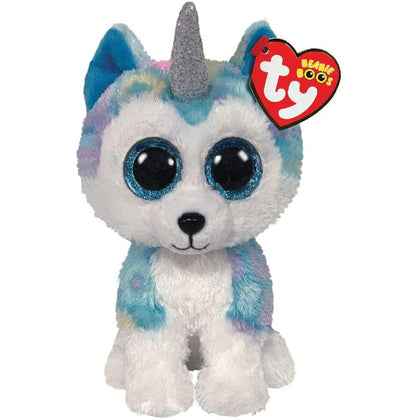Plush Toy TY Beanie Boos Helena, Unicorn Puppy, 15cm