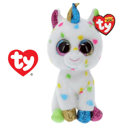 Plush Toy TY Beanie Boos Harmonie Multicolor Unicorn, 24cm