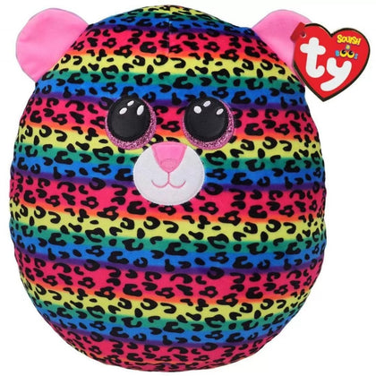 Plush Pillow TY Squishy Beanies Dotty, Multicolor Leopard, 22cm