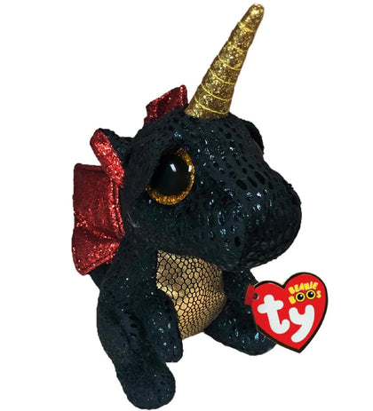 Plush Toy TY Beanie Boos Grindal, Dragon with Horn, 15cm