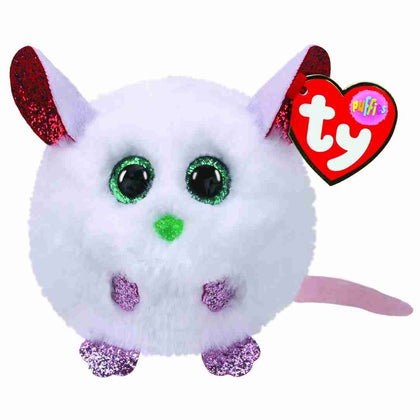 Plush Toy TY Beanie Balls Brie, Christmas Mouse