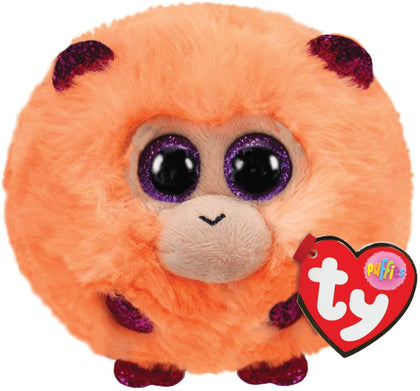 Plush Toy TY Beanie Balls Coconut, Orange Monkey