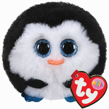Plush Toy TY Beanie Balls Waddles, Black and White Penguin