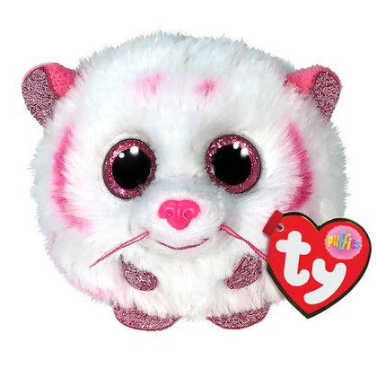 Plush Toy TY Beanie Balls Tabor, Pink and White Tiger