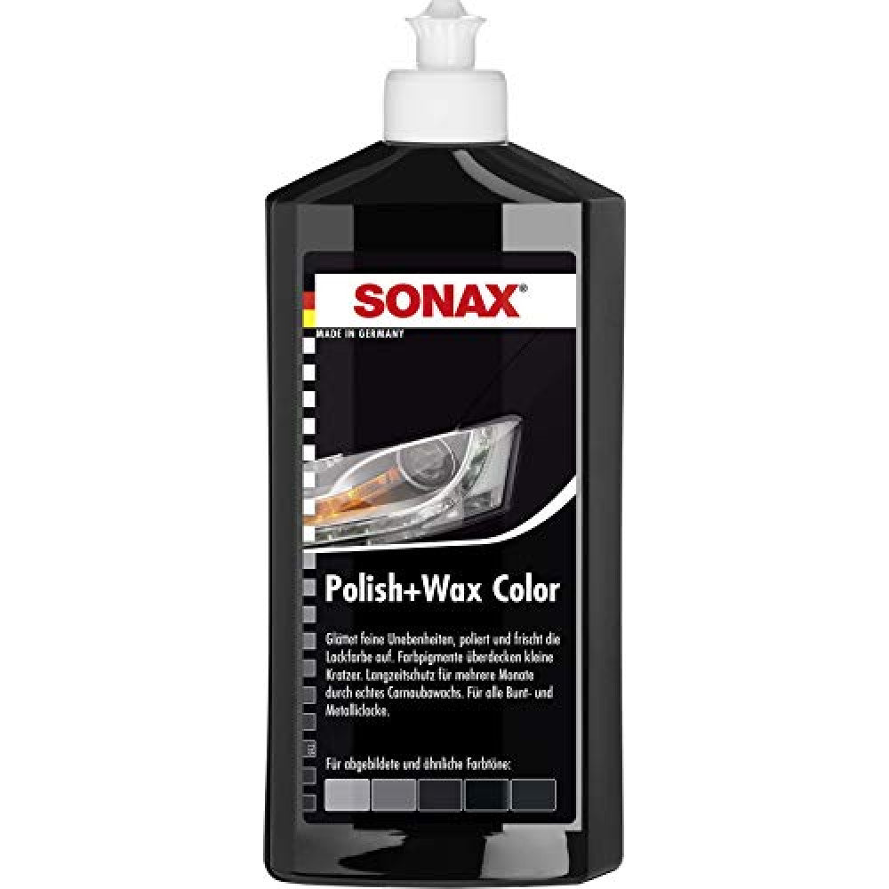 Lucidante e cera per auto Sonax Polish Cera Color, Nero, 500ml - 296100 -  Pro Detailing