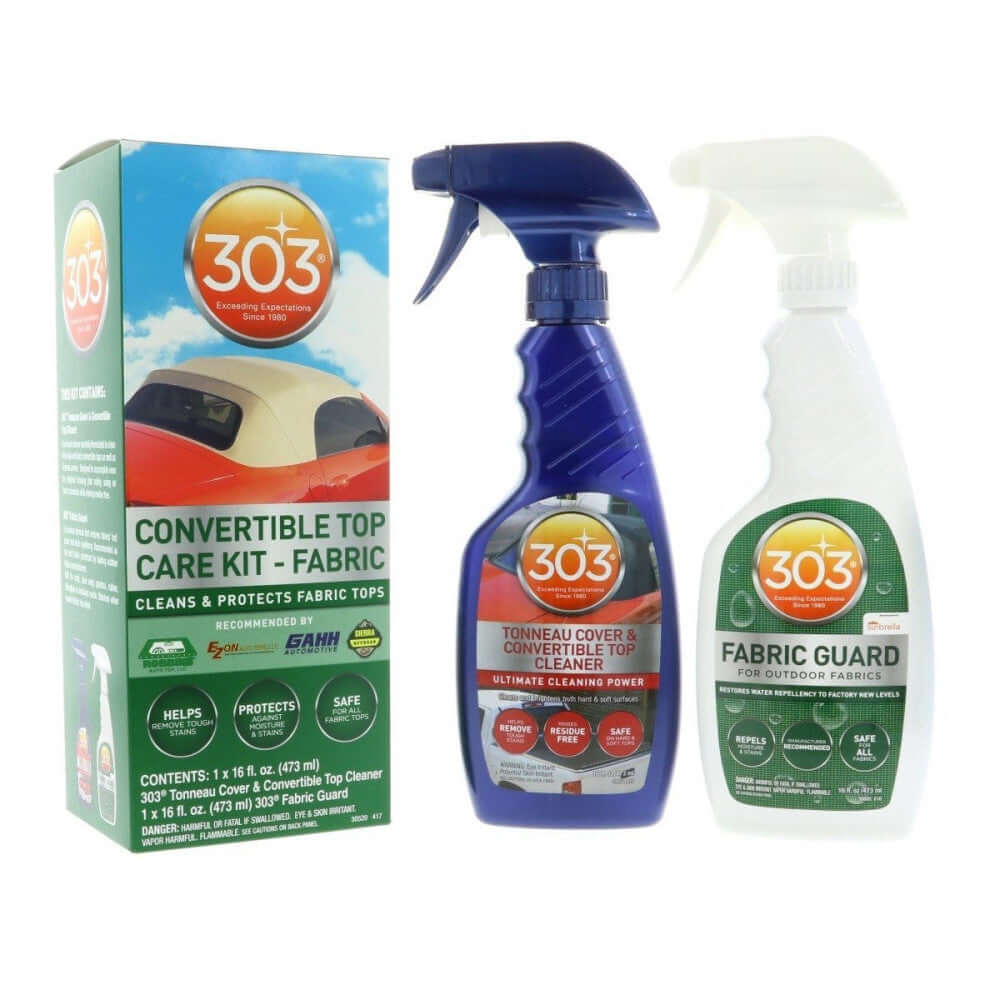 SoftTop Cleaner and Waterproofer 303 Fabric Convertible Top Kit, 476ml