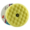 Medium Polish Pad 3M Quick Connect Sponge, Double Side, Yellow, 150 mm