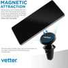 Vetter Magnetic Car Holder, Aluminum, Black