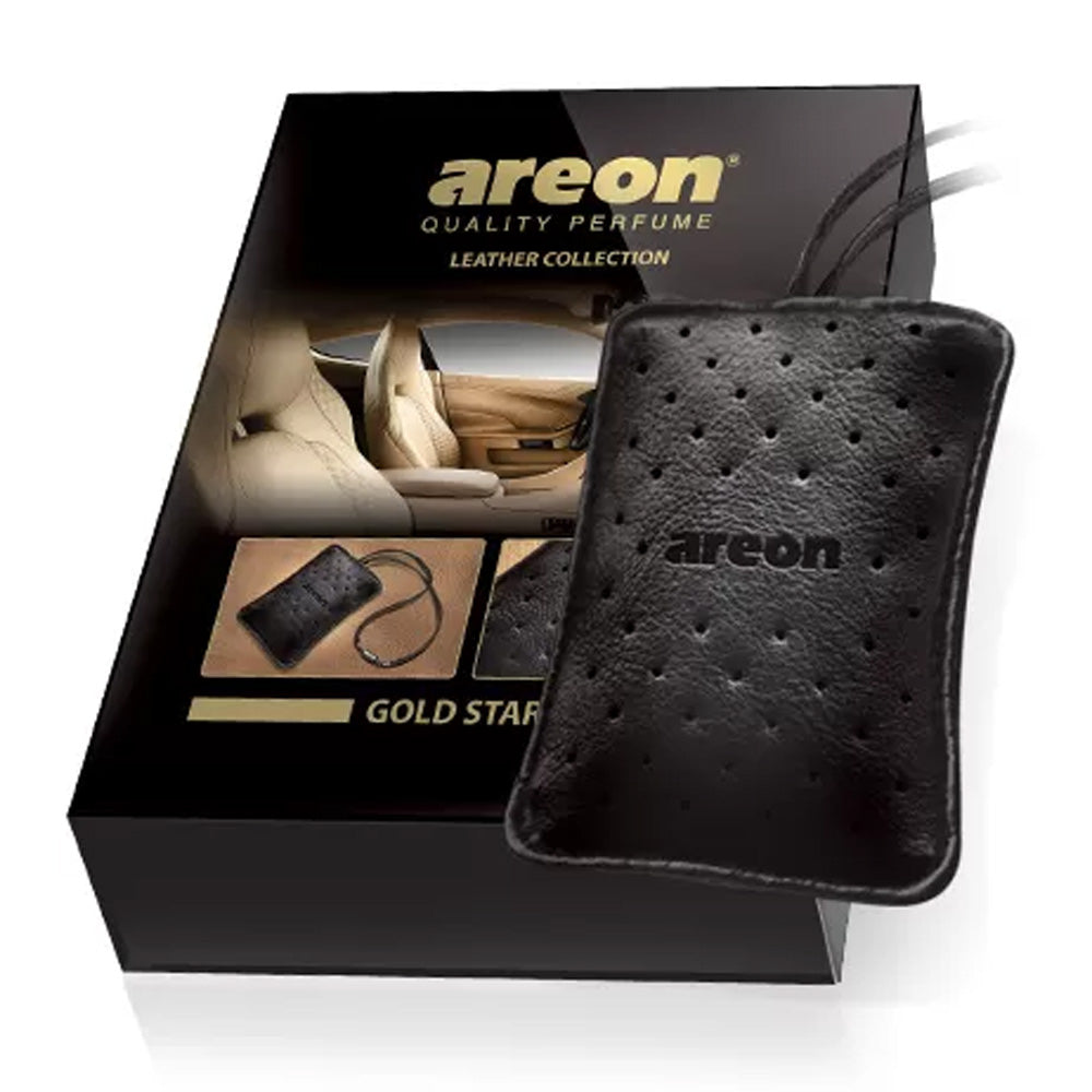 Car Air Freshener Areon Leather Collection, Gold Star