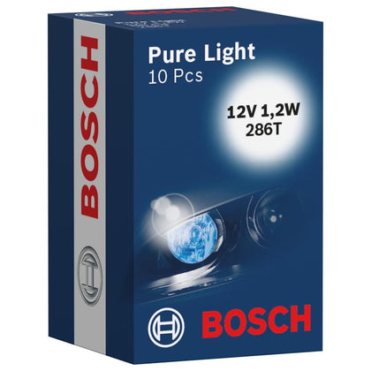 Lâmpadas para carro B8,5d Bosch Pure Light, 12V, 1,2W, 10pcs