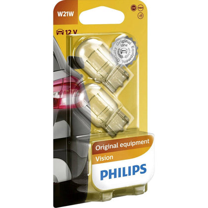 Ampoules d'intérieur et de signalisation W21W Philips Vision 12V, 21W, 2 pièces