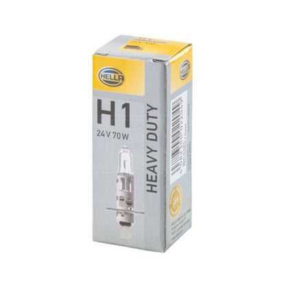 Nákladná halogénová žiarovka H1 Hella Heavy Duty, 25V, 70W