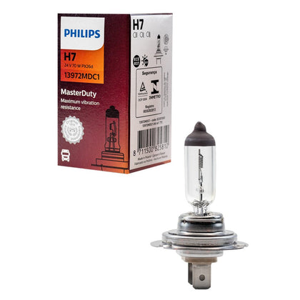 Bombilla Halógena para Camión H7 Philips Master Duty, 24V, 70W