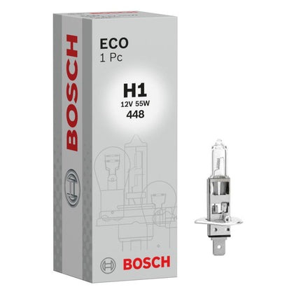 Lampadina alogena H1 Bosch Eco P14, 5s, 12V, 55W