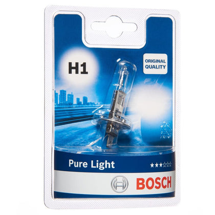 Bombilla Halógena H1 Bosch Pure Light, 12V, 55W