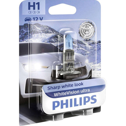 Lampadina alogena H1 Philips WhiteVision Ultra 12V, 55W
