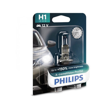 Lâmpada halógena H1 Philips X-TremeVision Pro150, 12V, 55W