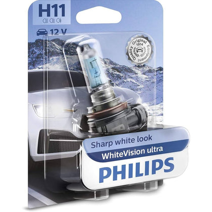 Lampadina alogena H11 Philips WhiteVision Ultra, 12V, 55W