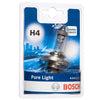 Lampadina alogena H4 Bosch Pure Light P43t, 12V, 60/55W