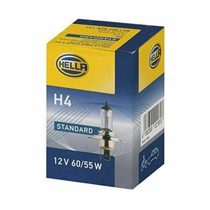 Ampoule Halogène H4 Hella Standard, 12V, 60/55W