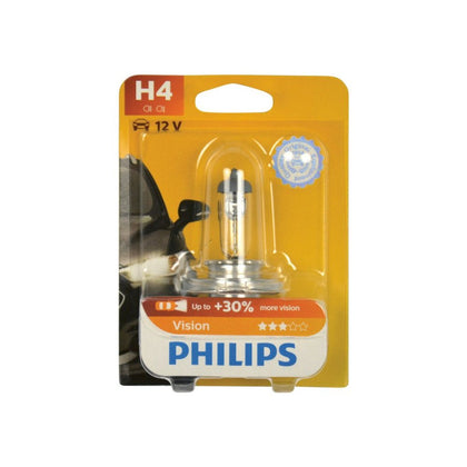 Bombilla Halógena H4 Philips Vision, 12V, 60/55W