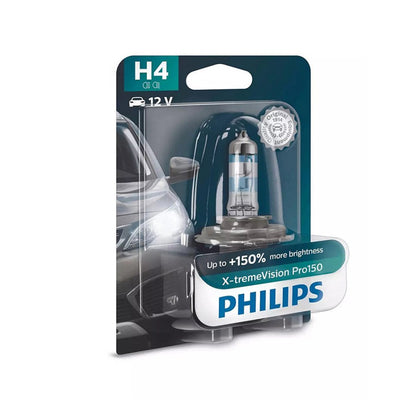 Ampoule Halogène H4 Philips X-tremeVision Pro150, 12V, 60/55W