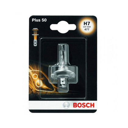 Halogeenipolttimo H7 Bosch Plus 50, PX26d, 12V, 55W