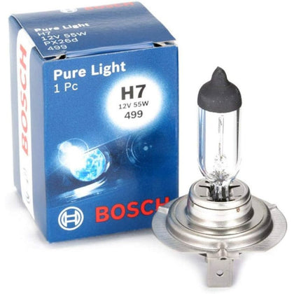 Ampoule halogène H7 Bosch Pure Light PX26d, 12V, 55W