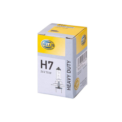 Kravas automašīnas halogēna spuldze H7 Hella Heavy Duty, 24V, 70W